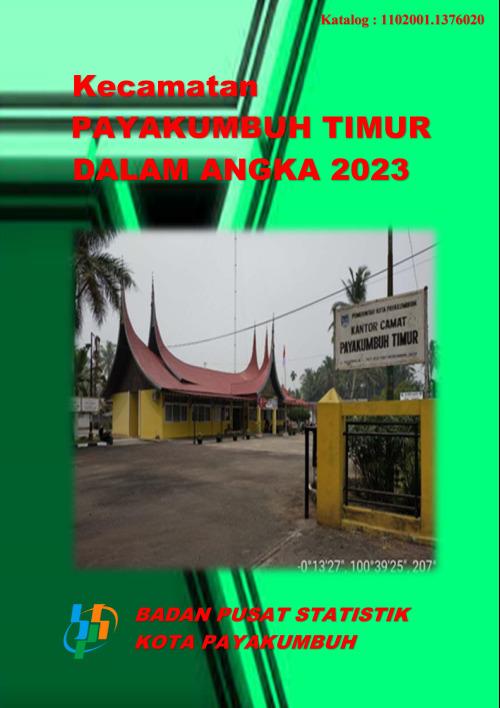 Payakumbuh Timur Subdistrict in Figures 2023