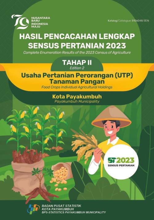 Complete Enumeration Results of the 2023 Census of Agriculture - Edition 2 Food Crops Individual Agricultural Holdings Payakumbuh Municipality