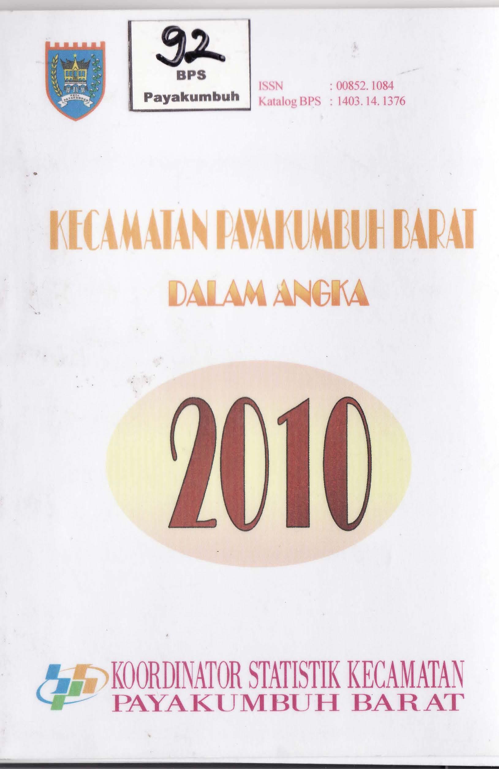 Kecamatan Payakumbuh Barat Dalam Angka 2010