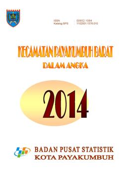 Payakumbuh Barat District In Figures 2014